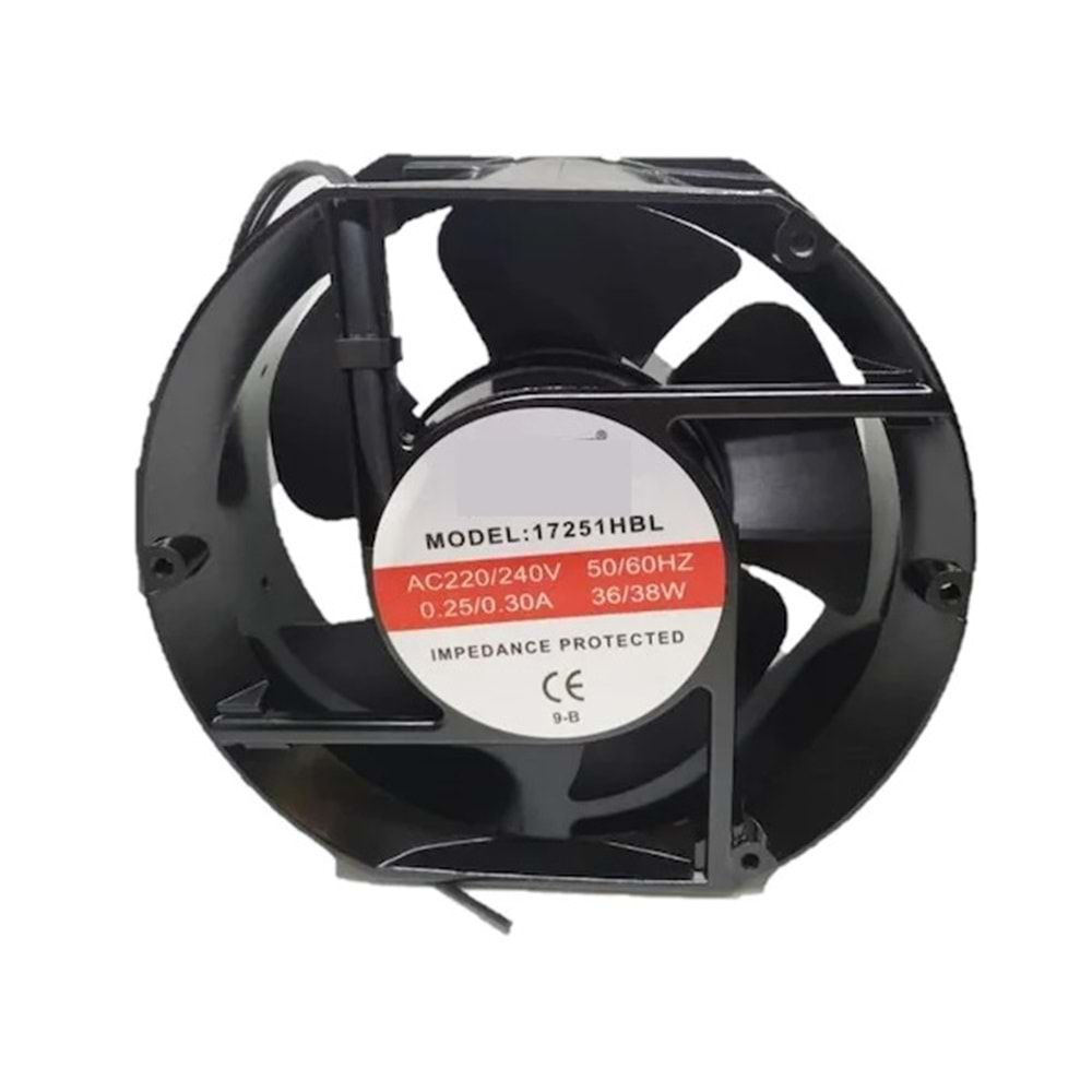 172x150x51 mm Kare Fan 220 V. Ac INK