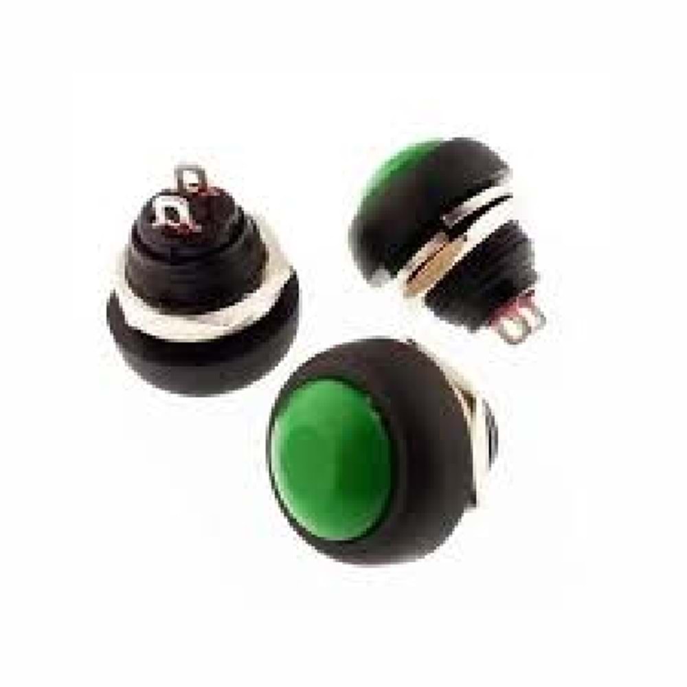 IC-184 Yaylı Buton 12 mm 2 Pin On-Off
