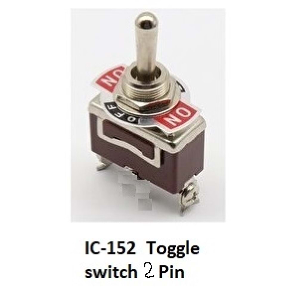 IC-152-2 Toggle Switch 2P ON-OFF Ø12mm KN3C-101
