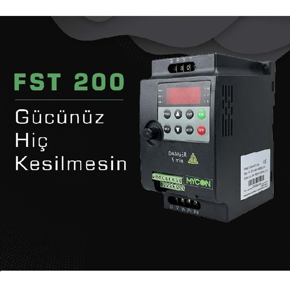 Mycon 220V Hız Kontrol Motor Sürücü FST 200 - 0,75 Kw