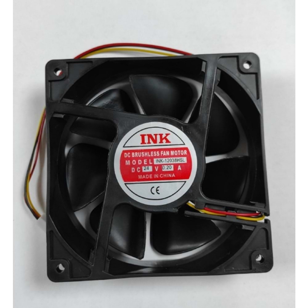 120x120x38 mm Kare Fan 24 V.DC - INK