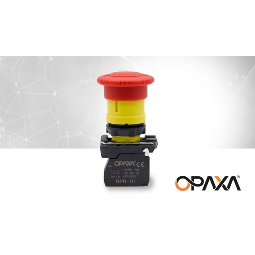 Plastik Kalıcı Mantar Buton 22 mm Opaxa OPB-AS-01