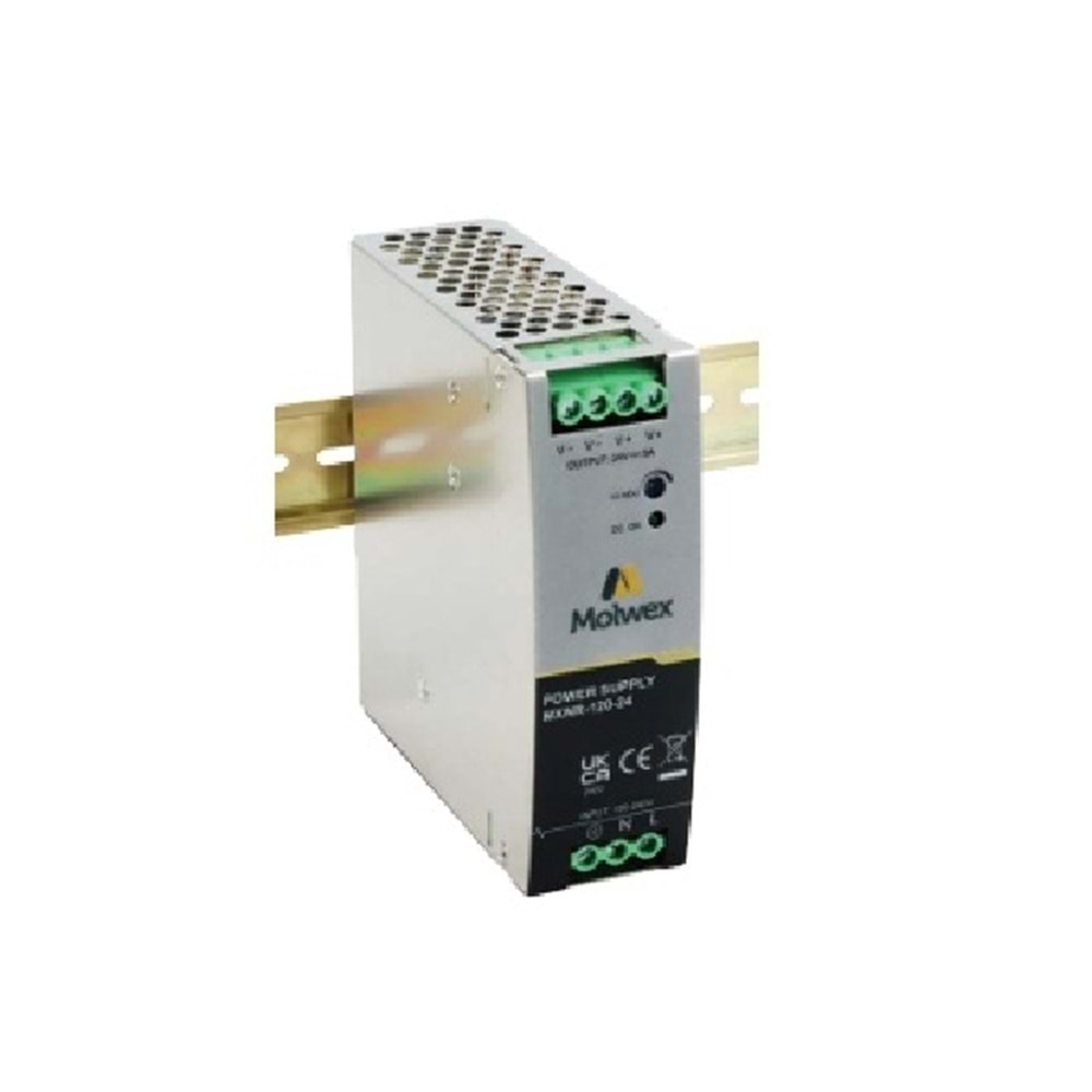 Molwex SMPS Metal Güç Kaynağı Ray Tip 5A 175 108