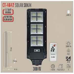 Cata CT-4642 Solar Sokak Armatürü