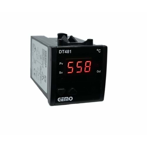 Gemo DT481 Dijital Sıcaklık Kontrol Cihazı 1x3 Hane 48x48