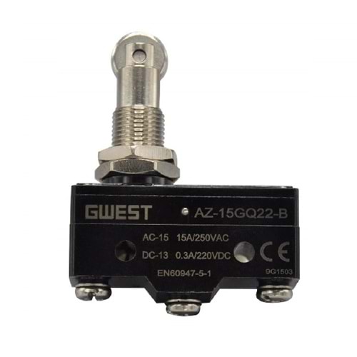 Gwest Mikro Switch Dikey Metal Makaralı 15A. AZ - 15GQ22-B