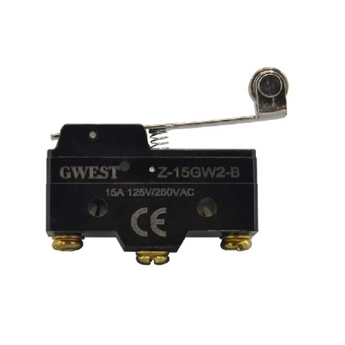 Gwest Mikro Switch Uzun Palet Metal Makaralı 15 A. AZ - 15GW2-B