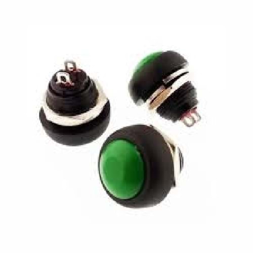 IC-184 Yaylı Buton 12 mm 2 Pin On-Off