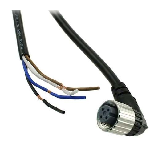 3 Pin M8 L Tip 5mt Sensör Kablosu Omron XS3F-LM8PVC3A5M