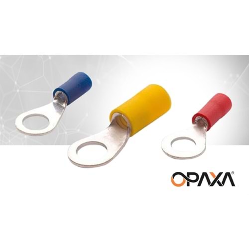İzoleli Yuvarlak Kablo Pabuç 4-6mm-M4 Opaxa ORM-YU-506