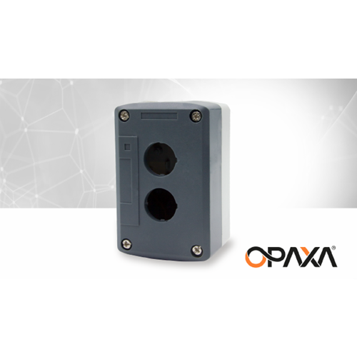 2’li Boş Kumanda Kutusu (Gri - Siyah) Opaxa OPBK-02