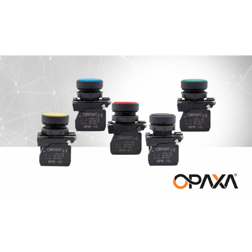 Opaxa Işıksız Yaylı Plastik Buton 1NA Yeşil OPB-3-10
