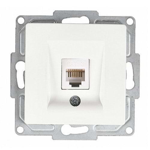 Günsan Visage Beyaz Nümeris Telefon Prizi (Cat3) 0128XX00-157120